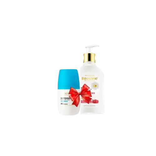 بيزلين رول اون انتعاش النسيم + لوشن مفتح للجسم توت بري عرض