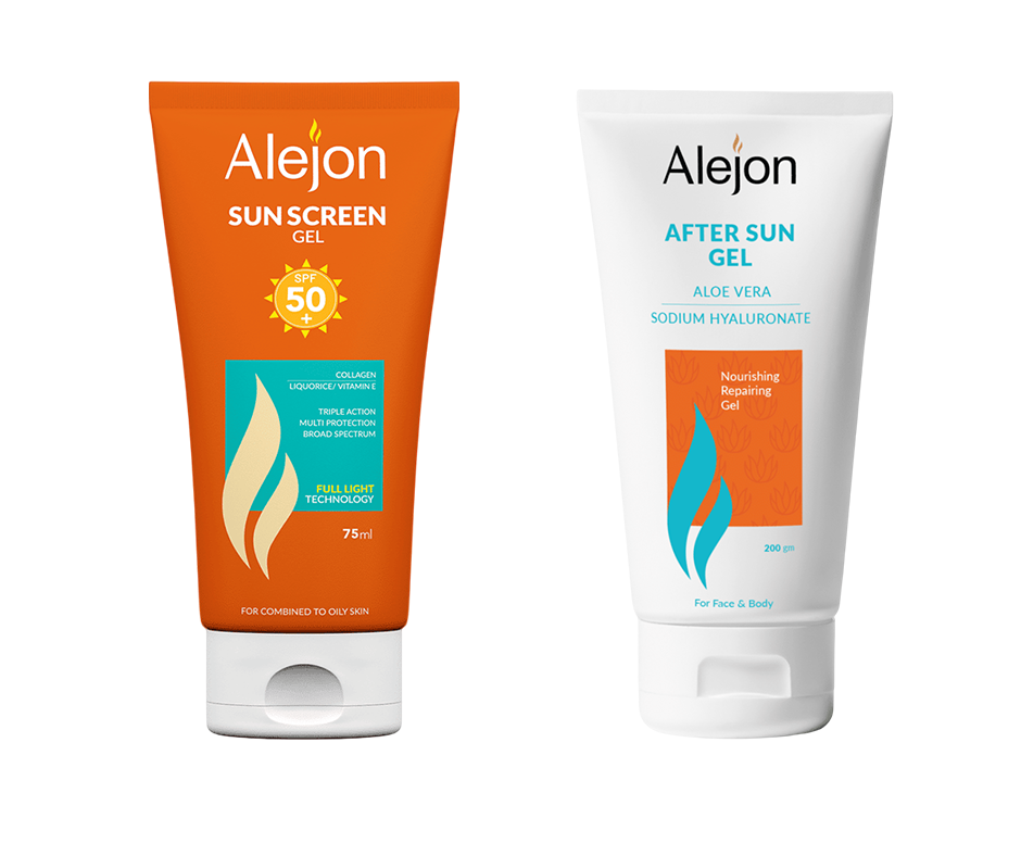 اليجون واقي شمس جيل  75 مل + اليجون جيل بعد الشمس 200مل عرض