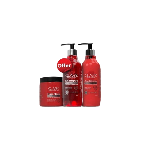 كلاري شامبو للشعر +بلسم + حمام كريم